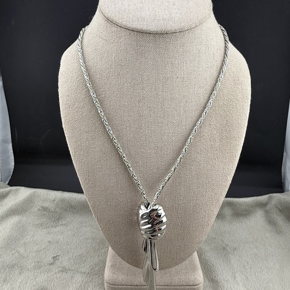 Vintage Monet Necklace Silver Tone Chain 19"